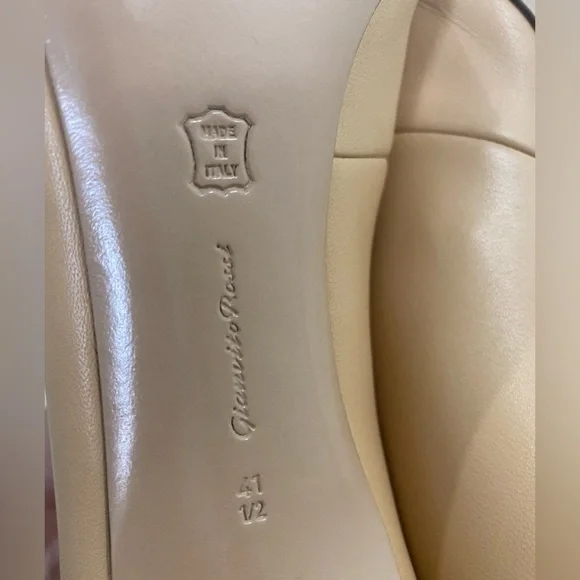 GIANVITO ROSSI Vamp Boots. Peep toe, stiletto heel, genuine leather, new. EU41.5 - Picture 8 of 9